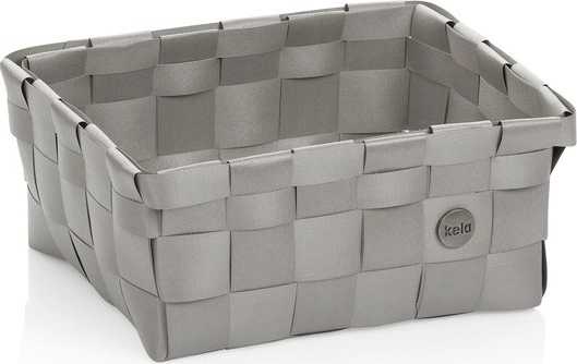 Kela Koš Neo 23x15 cm plast stříbrná šedá