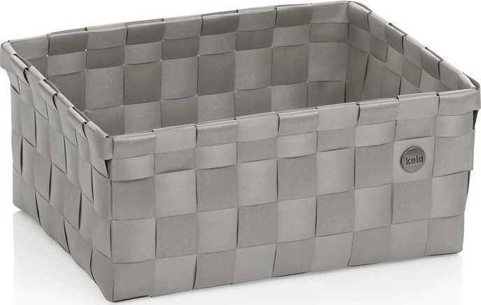 Kela Košík Neo 31x24 cm plast stříbrná šedá