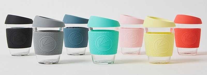 Neon Kactus Skleněný hrnek na kávu, M, 340 ml žlutý