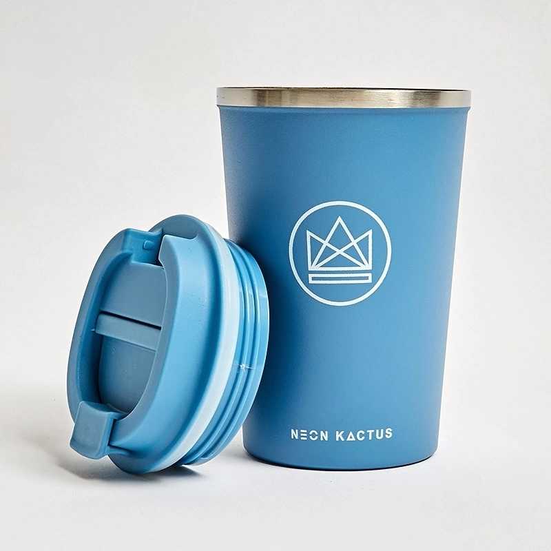 Neon Kactus Designový termohrnek, 380 ml modrý