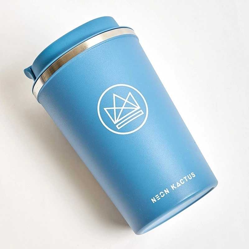 Neon Kactus Designový termohrnek, 380 ml modrý