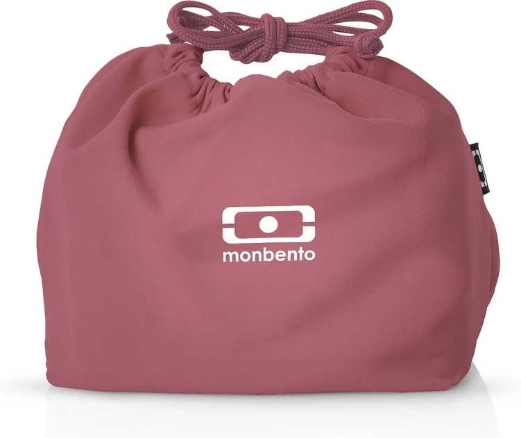 Monbento Taška na svačinový box MonBento Pochette Blush | bordo