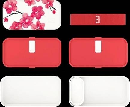 Monbento Svačinový box MonBento Original Graphic | Blossom