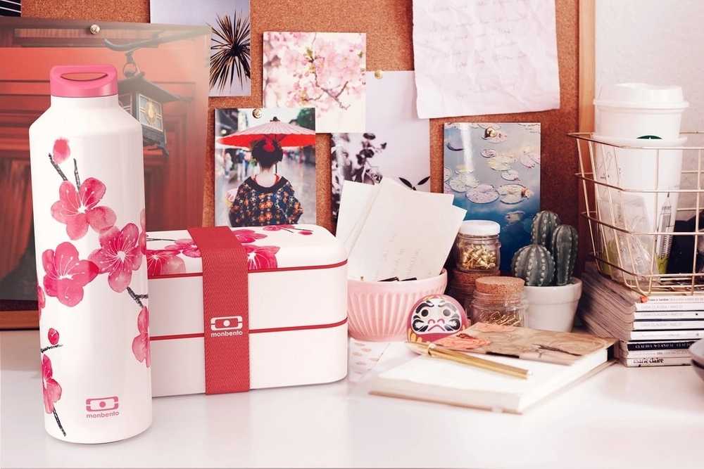 Monbento Svačinový box MonBento Original Graphic | Blossom