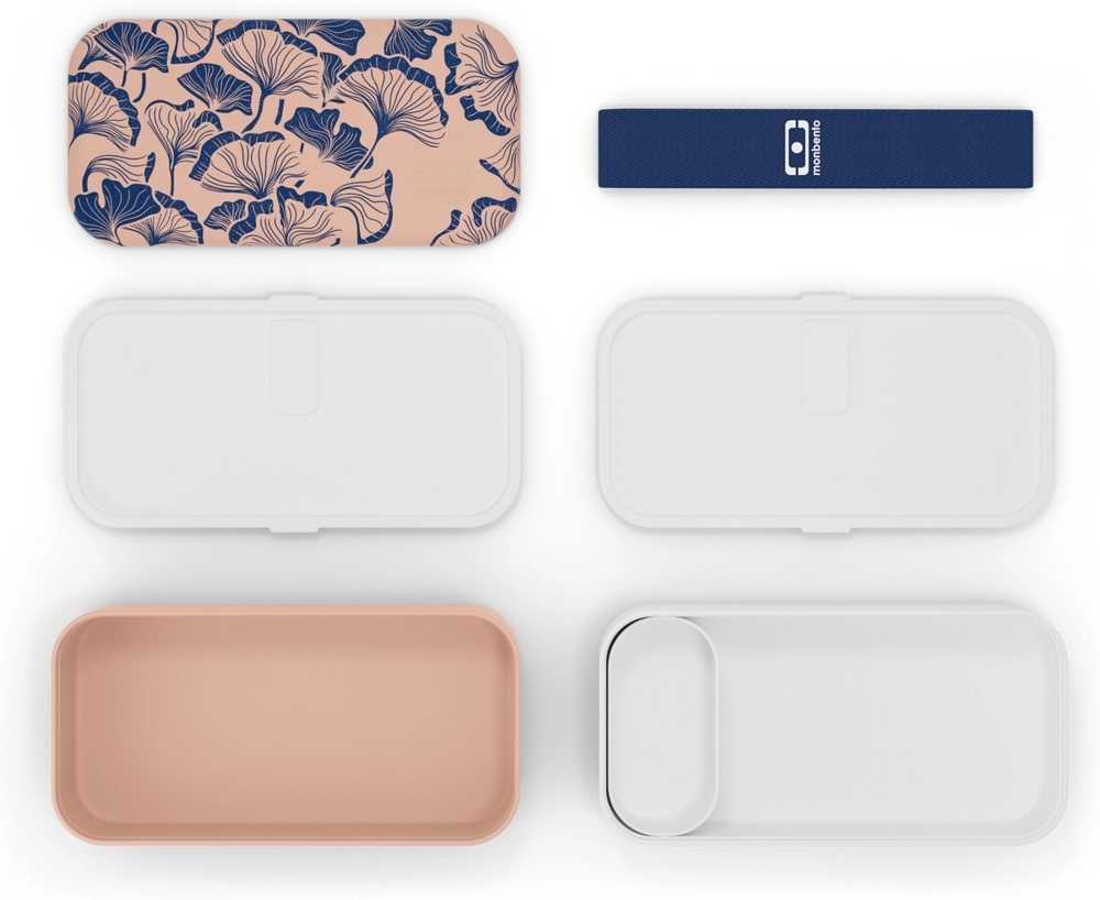 Monbento Svačinový box MonBento Original Graphic | Ginkgo