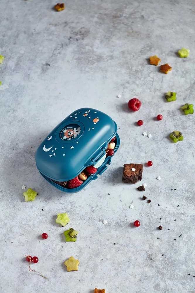 Monbento Svačinový box MonBento Gram Blue Cosmic | tmavě modrý
