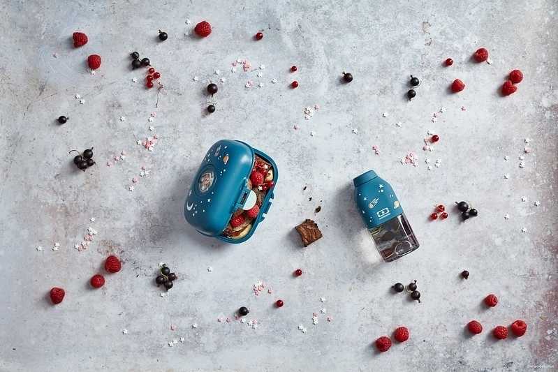 Monbento Svačinový box MonBento Gram Blue Cosmic | tmavě modrý