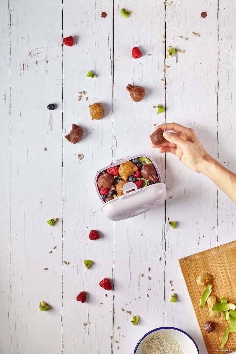 Monbento Svačinový box MonBento Gram Purple Unicorn | světle fialový