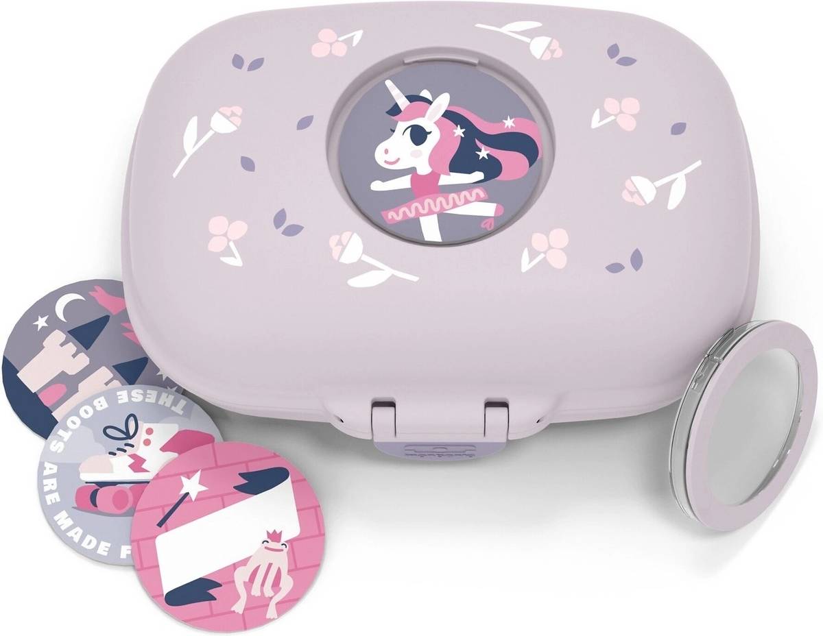 Monbento Svačinový box MonBento Gram Purple Unicorn | světle fialový