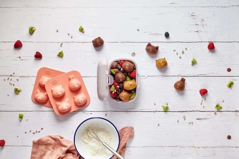 Monbento Svačinový box MonBento Gram Purple Unicorn | světle fialový