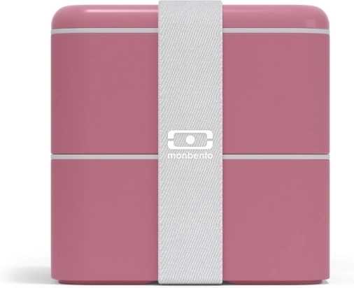 Monbento Svačinový box MonBento Square Blush NEW | bordo