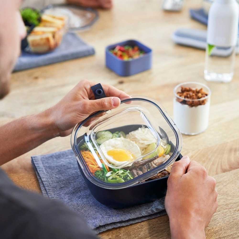 Monbento Svačinový box MonBento Gourmet M Denim | tmavě modrý