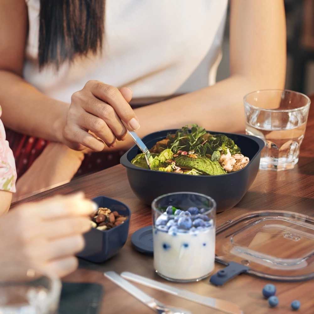 Monbento Svačinový box MonBento Gourmet M Denim | tmavě modrý