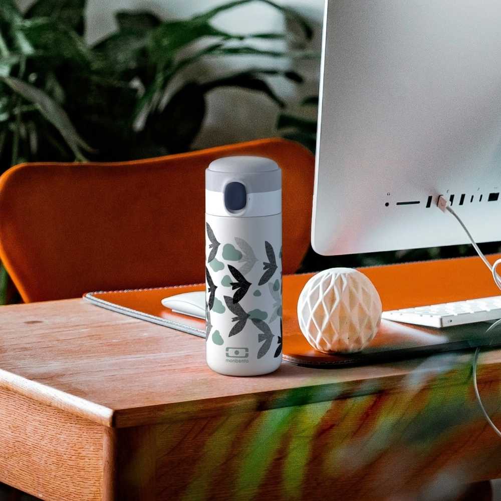 Monbento Termohrnek MonBento Pop Graphic Birds | béžová