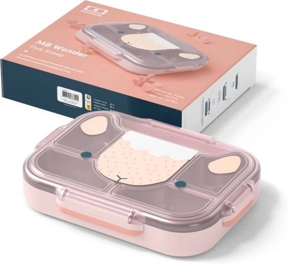 Monbento Dětský svačinový box MonBento Wonder Pink Sheep | růžová