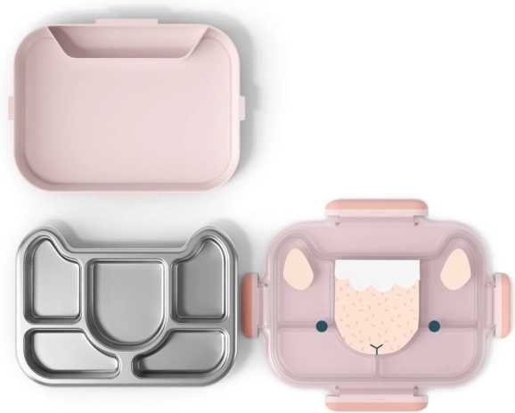Monbento Dětský svačinový box MonBento Wonder Pink Sheep | růžová