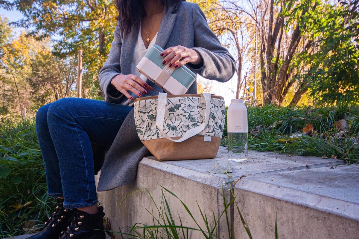 Monbento Termotaška MonBento Daily Graphic Ginkgo| béžová