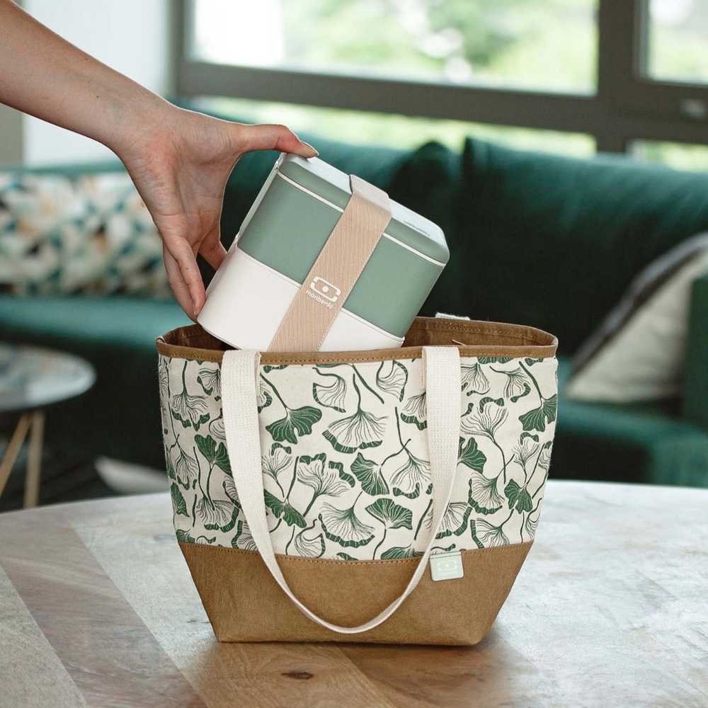 Monbento Termotaška MonBento Daily Graphic Ginkgo| béžová