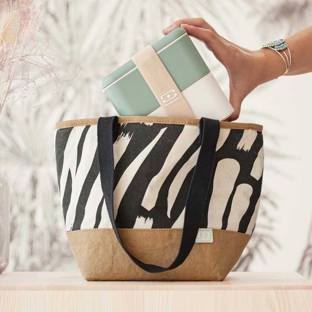 Monbento Termotaška MonBento Daily Graphic Zebra| černa, bílá