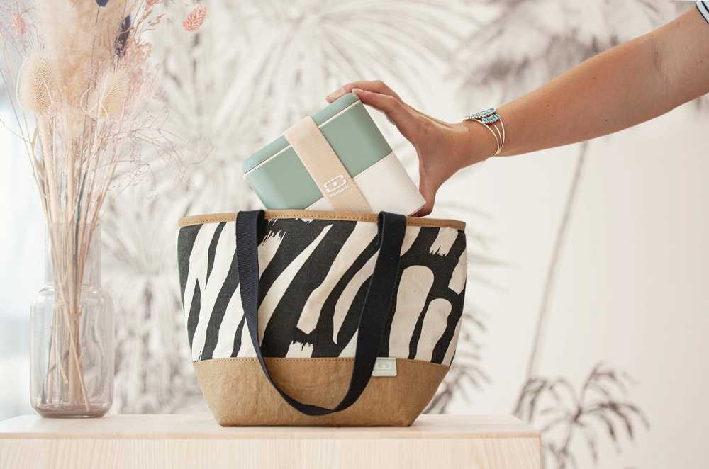 Monbento Termotaška MonBento Daily Graphic Zebra| černa, bílá