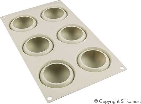 Silikomart Silikonová pečicí forma na mini dortíky Silikomart Mini Goccia 6ks