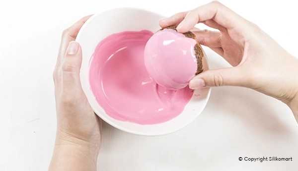 Silikomart Silikonová pečicí forma na mini dortíky Silikomart Mini Goccia 6ks