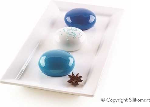 Silikomart Silikonová pečicí forma na mini dortíky Silikomart Mini Goccia 6ks