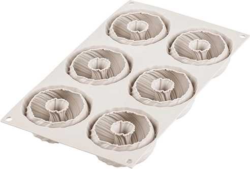 Silikomart Silikonová pečicí forma na mini dezertu Silikomart Mini Intreccio 6ks