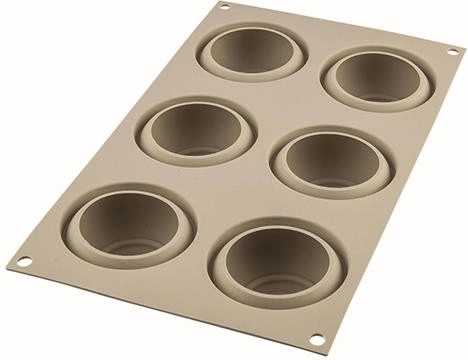 Silikomart Silikonová pečicí forma na dezerty Silikomart Mini Girotondo 6ks