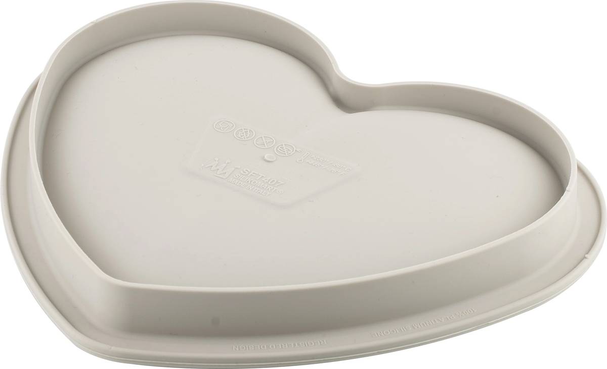 Silikomart Sada na pečení dortu s vykrajovátkem Srdce  Silikomart Kit Tarte Mon Amour