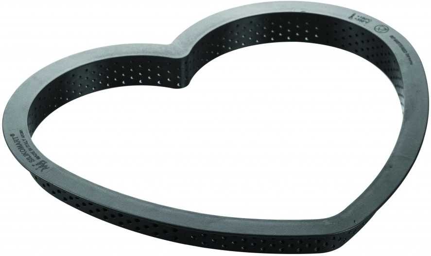 Silikomart Sada na pečení dortu s vykrajovátkem Srdce  Silikomart Kit Tarte Mon Amour