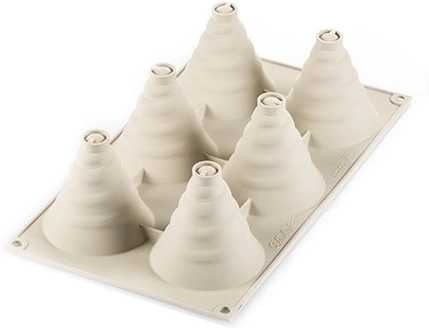 Silikomart Silikonová pečicí forma na dezerty Silikomart Soffice Incanto 6ks