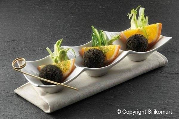 Silikomart Silikonová pečicí forma na dezerty Silikomart SF006 SEMISFERA 24ks