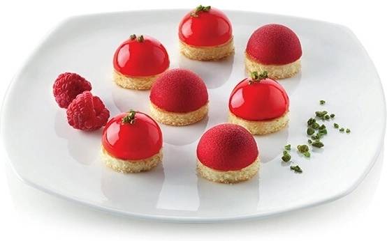 Silikomart Silikonová pečicí forma na dezerty Silikomart SF006 SEMISFERA 24ks