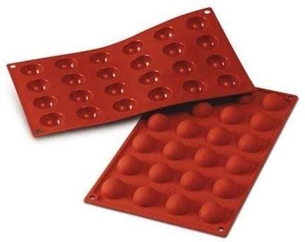 Silikomart Silikonová pečicí forma na dezerty Silikomart SF006 SEMISFERA 24ks