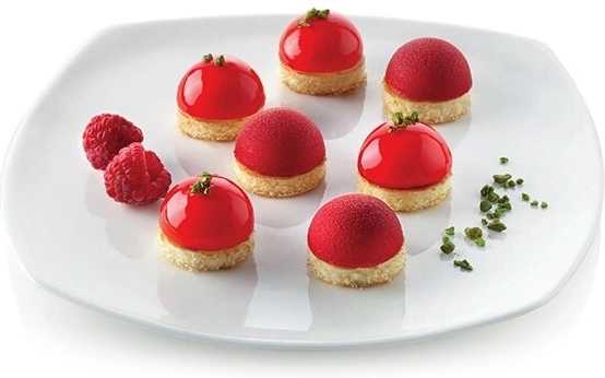 Silikomart Silikonová pečicí forma na dezerty Silikomart SF006 SEMISFERA 24ks