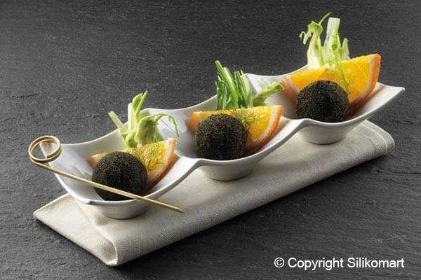 Silikomart Silikonová pečicí forma na dezerty Silikomart SF006 SEMISFERA 24ks