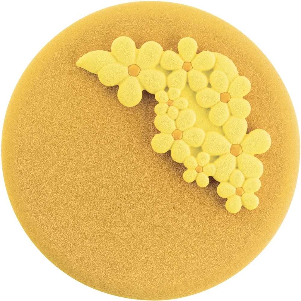 Silikomart Silikonová forma na připravu dekoraci pro dezerty a dorty Silikomart FLOWER POWER