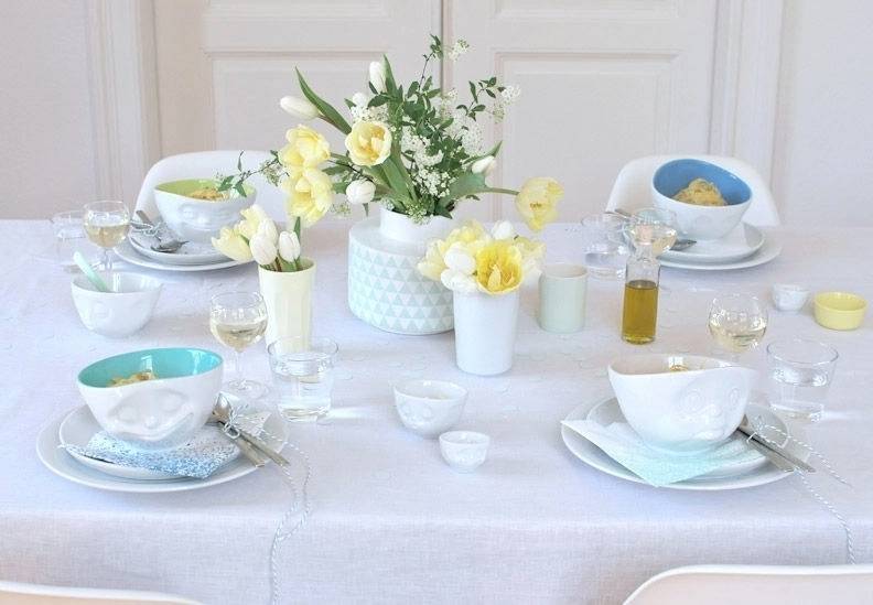 58products Porcelánová miska Tassen 58products | Smějící, pistáciová uvnitř