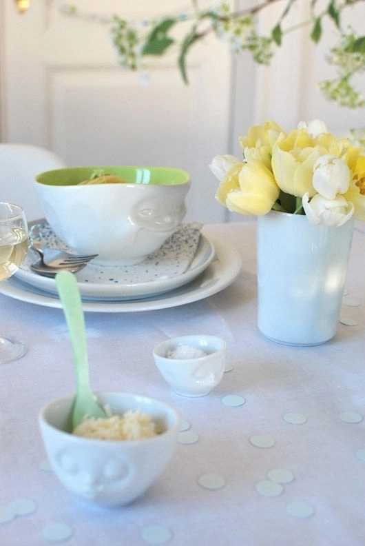 58products Porcelánová miska Tassen 58products | Smějící, pistáciová uvnitř