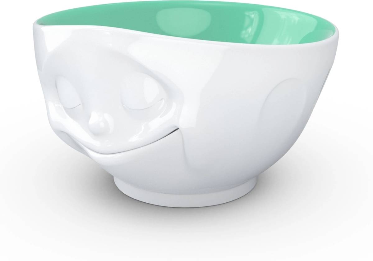 58products Porcelánová miska Tassen 58products | Šťastná, tyrkysová uvnitř