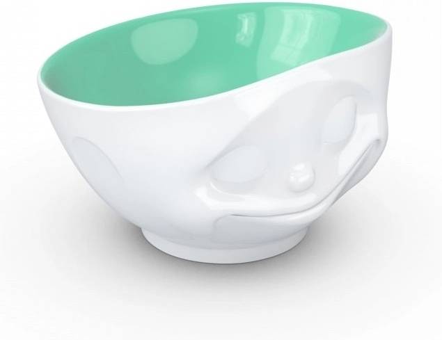 58products Porcelánová miska Tassen 58products | Šťastná, tyrkysová uvnitř