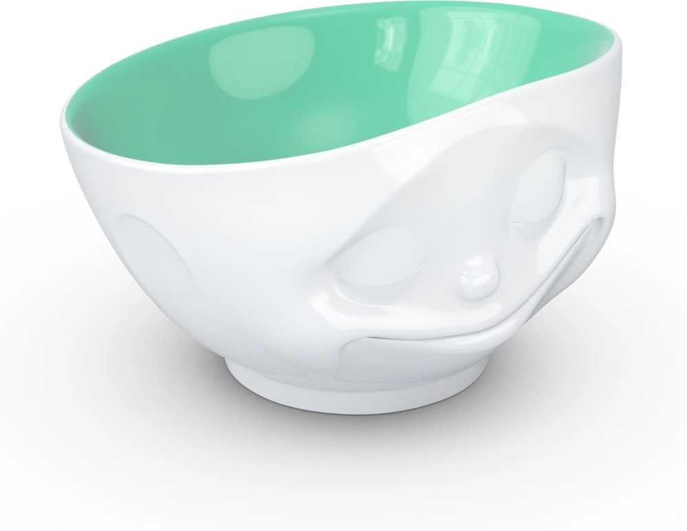 58products Porcelánová miska Tassen 58products | Šťastná, tyrkysová uvnitř