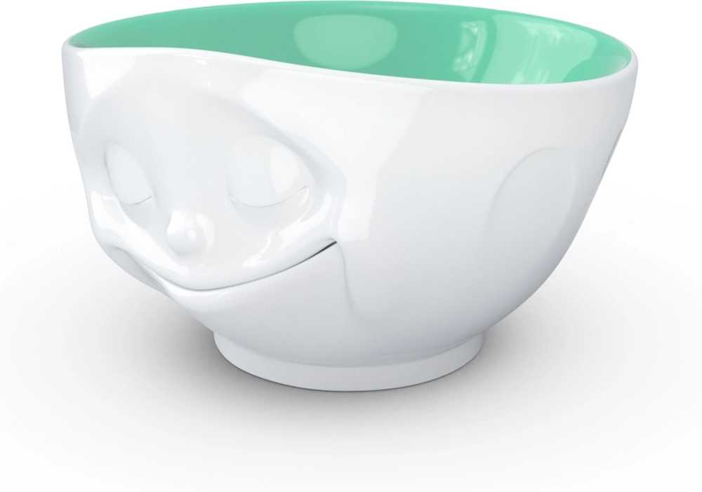 58products Porcelánová miska Tassen 58products | Šťastná, tyrkysová uvnitř