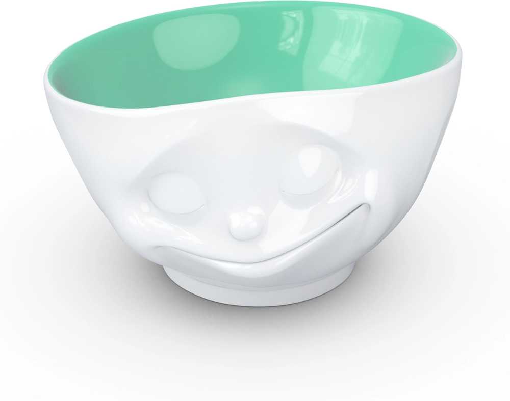 58products Porcelánová miska Tassen 58products | Šťastná, tyrkysová uvnitř