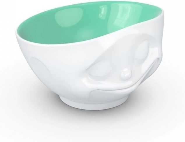 58products Porcelánová miska Tassen 58products | Šťastná, tyrkysová uvnitř