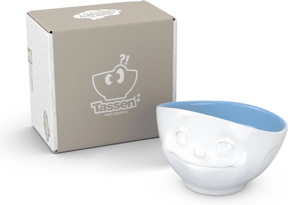 58products Porcelánová miska Tassen 58products | Zamilovaná, modrá uvnitř