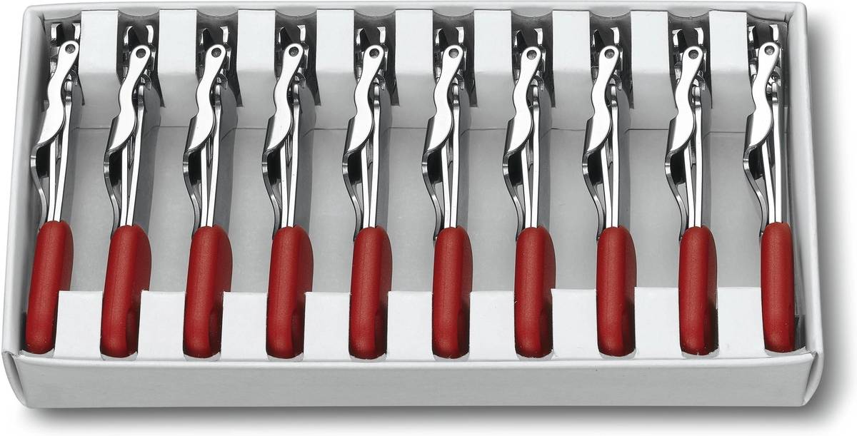 Victorinox Nail Clipper Set, červený, 10 ks, prodejní krabička