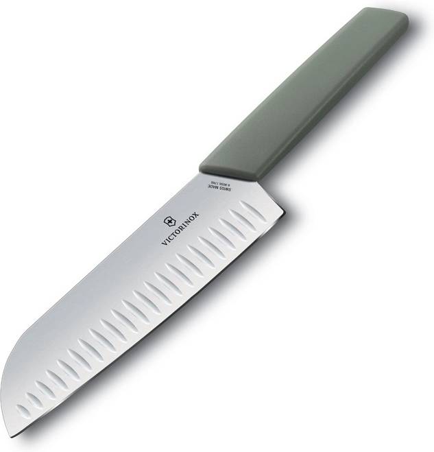 Victorinox Nůž Santoku 17 cm, Swiss Modern, olivový