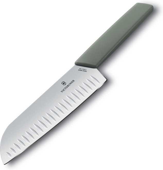 Victorinox Nůž Santoku 17 cm, Swiss Modern, olivový